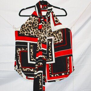 New York & Co (7th Avenue Design), Blouse,	L, Multicolor Pattern, Sleeveless